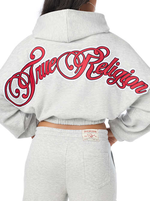 APPLIQUE GF ZIP UP HOODIE