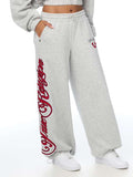 APPLIQUE WIDE LEG PANTS
