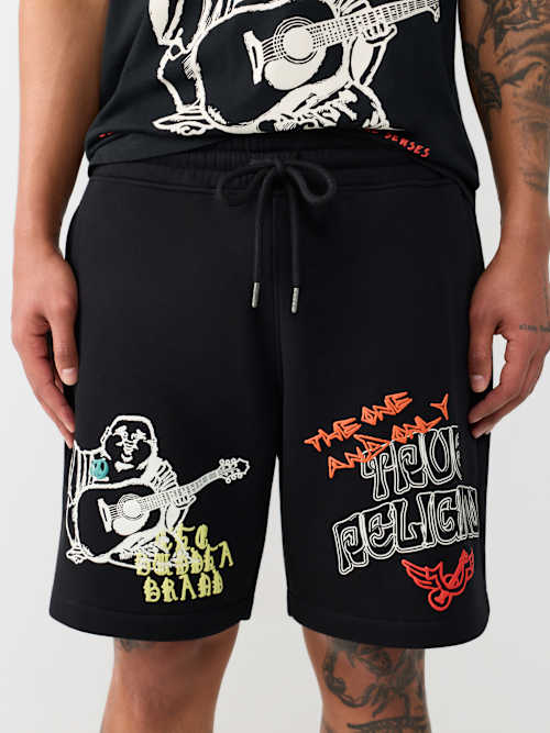 SKETCHED LOGO FLEECE SHORT